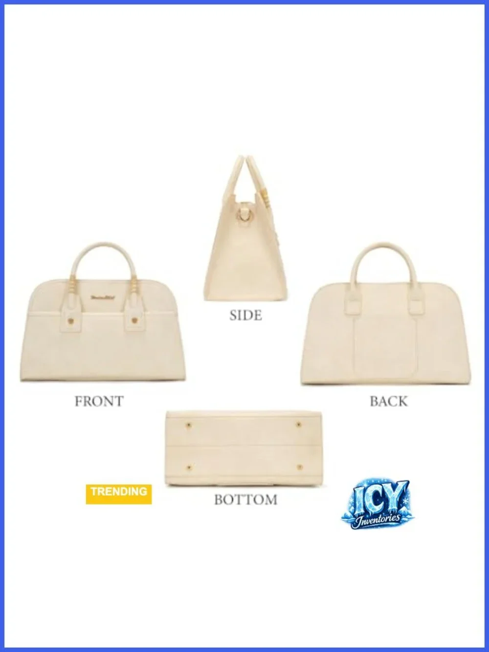 Structured Satchel Bag Women Faux Leather Crossbody Purse Top Handle Detachable